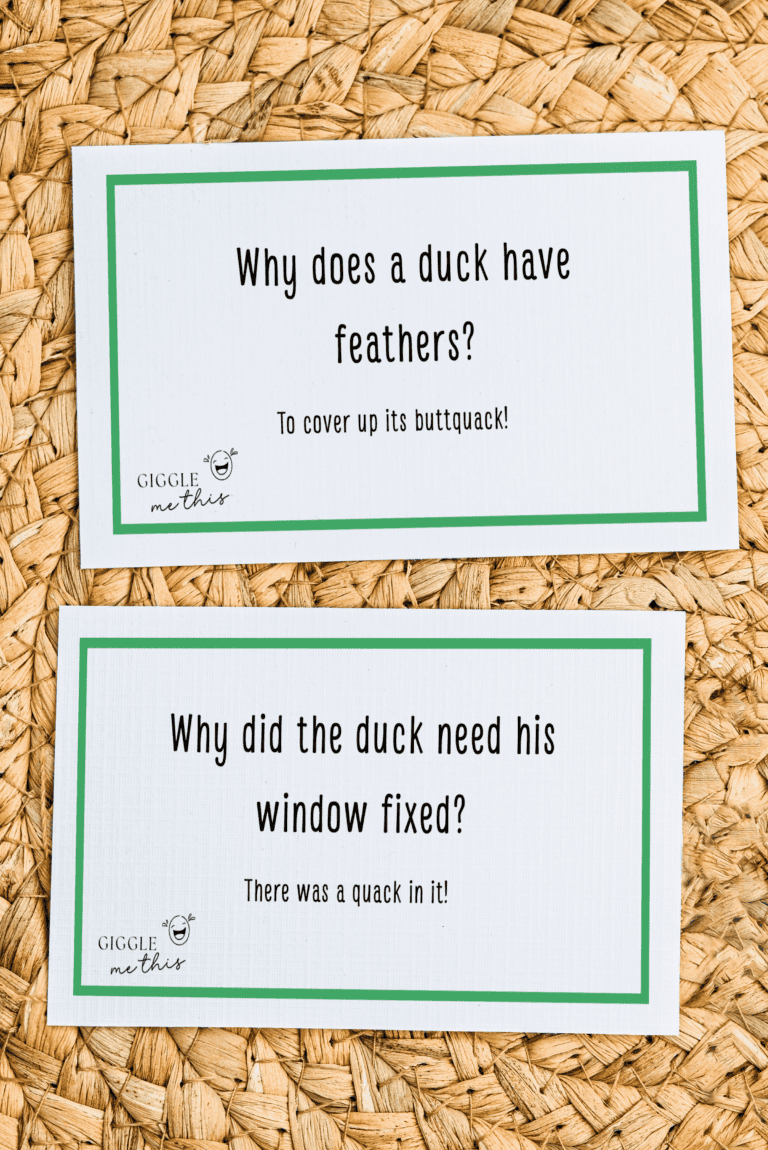 Hilarious Duck Jokes – One Liners, Puns + Free Printable!